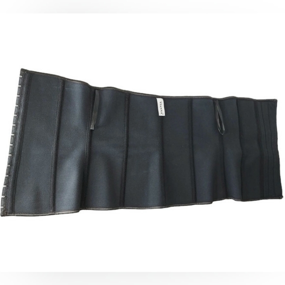 Yianna Women's Size Medium Black Waist Trainer Cincher Corset Looks New - Picture 2 of 4